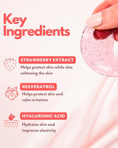 Serve Chilled Rosé Eye Gels 1 Pair