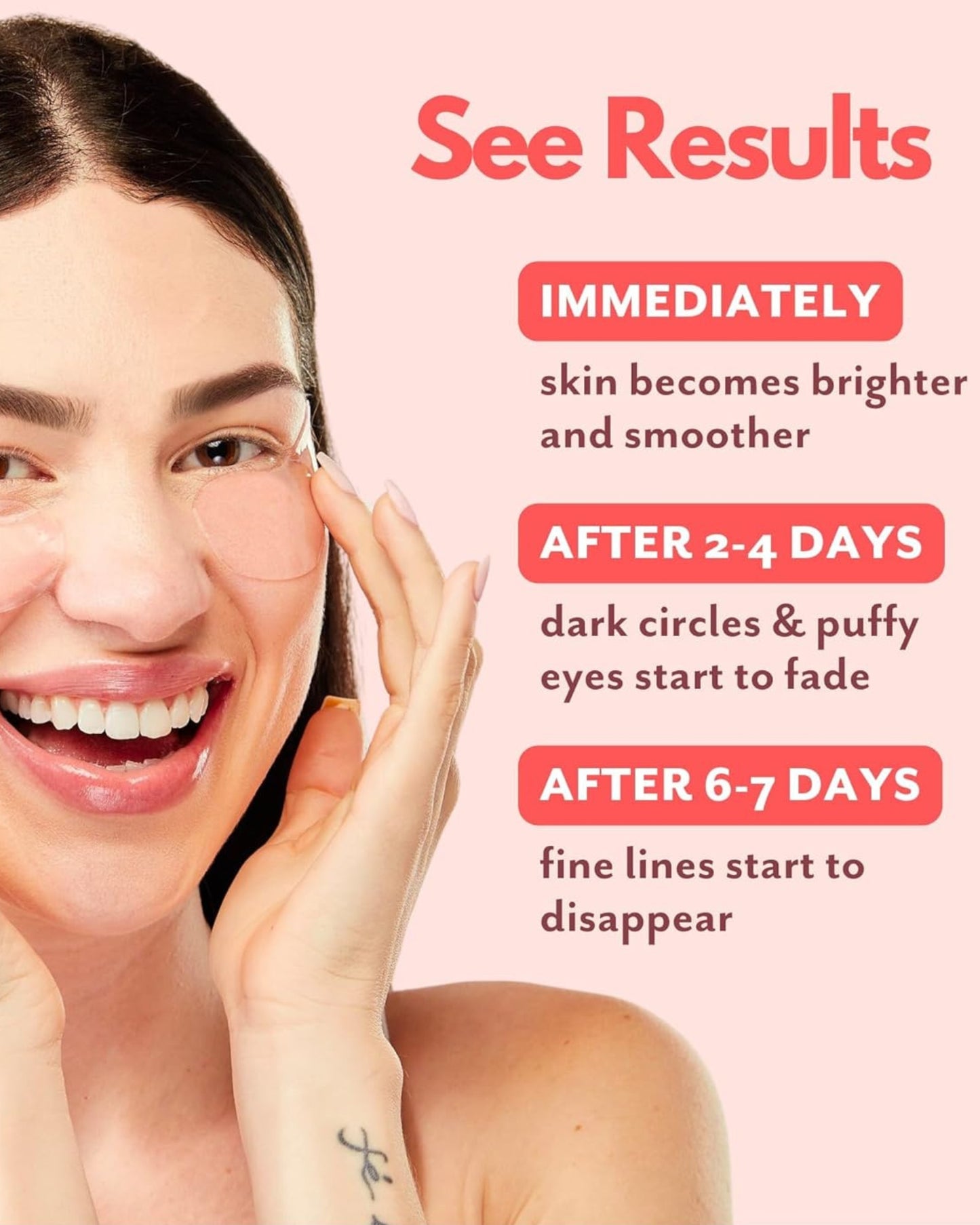 Serve Chilled Rosé Eye Gels 1 Pair